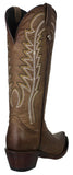 Womens Twins Brown Western Boots Leather - Snip Toe