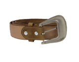 Sand #305 Western Cowboy Belt Leather - Removable Buckle