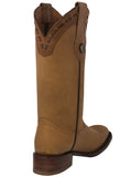 Womens Cassidy Honey Brown Western Boots Leather - Square Toe