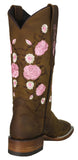 Womens Rosaura Honey Brown Western Boots Leather - Square Toe