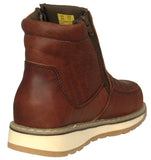 Mens 300W Chedron Work Boots Leather Zipper - Soft Toe