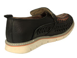 Mens #85 Black Authentic Mexican Huaraches - Closed Toe