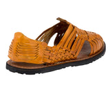 Mens Pachuco Orange Authentic Mexican Huaraches - Open Toe