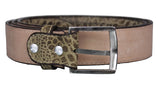 Rustic Sand #120 Western Belt Crocodile Print Leather - Removable Buckle