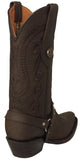 Womens Jane Brown Western Boots Leather Removable Strap - Snip Toe