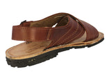 Mens 005 Cognac Authentic Mexican Huaraches Handmade Leather Sandals