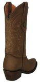 Womens Jane Light Brown Western Boots Leather - Snip Toe