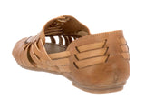 Womens #107 Light Brown Authentic Mexican Huaraches - Closed Toe
