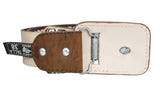 Light Brown #497 Western Belt Embroidered Leather - Removable Buckle
