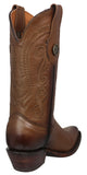 Womens Jane Light Brown Western Boots Leather - Snip Toe