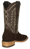 Mens #GAM Brown Western Boots Suede Leather - Square Toe