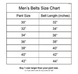 Black Western Cowboy Belt Elephant Print Leather Cinto - Round Buckle