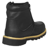 Mens 300TR Black Work Boots Leather Zipper - Soft Toe
