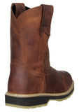 Mens 710SA Cognac Work Boots Leather Pull On - Soft Toe