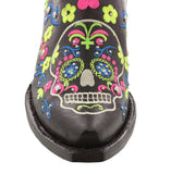 Womens Catrina Black Cowboy Boots Leather - Snip Toe