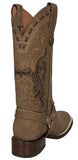 Womens Dallas Brown 2 Western Boots Leather Removable Straps - Square Toe