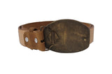 Light Brown #450 Western Cowboy Belt Leather - Removable Buckle