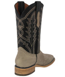 Mens #GAM Sand Western Boots Suede Leather - Square Toe