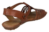 Womens #402 Cognac Authentic Mexican Huaraches - Open Toe