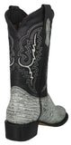 Mens #175 Gray Cowboy Boots Teju Lizard Print - Round Toe