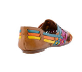 Womens #F106 Rainbow Authentic Mexican Huaraches - Closed Toe