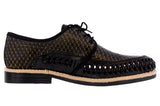 Mens #199 Black Authentic Mexican Huaraches - Closed Toe