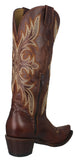 Womens Twins Brown Western Boots Leather - Snip Toe