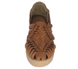 Womens #F106 Light Brown Authentic Mexican Huaraches - Closed Toe