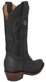 Womens Jane Black Western Boots Leather - Snip Toe