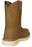 Mens 710RA Light Brown Work Boots Leather Pull On - Soft Toe