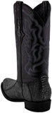 Men's Gray Genuine Ostrich Leg Skin Cowboy Boots J Toe