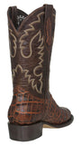 Mens Chedron Cowboy Boots Crocodile Big Belly Print - Round Toe