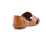 Womens #106F Light Brown Authentic Mexican Huaraches - Closed Toe