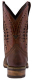 Mens Chedron Western Leather Cowboy Boots Alligator Print - Square Toe