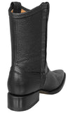 Mens Dean Black Western Boots Leather Zipper - J Toe