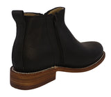Mens #155 Black Chelsea Cowboy Boots Leather - Round Toe