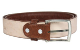 Chedron Cowboy Belt Anteater Print Leather - Silver Buckle