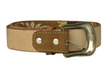 Honey Brown #800 Western Belt Sunflower Leather - Removable Buckle