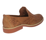 Mens 1980 Light Brown Authentic Mexican Leather Huarache Slip On