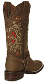 Womens Abigail Light Brown Western Boots Leather - Square Toe