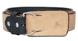 Black Gray #225 Western Belt Solid Leather - Removable Buckle
