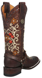 Womens Abigail Chedron Western Boots Leather - Square Toe