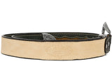 Black #350 Western Belt Overlay Leather - Removable Buckle