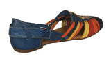 Womens Authentic Huaraches Real Leather Sandals Rainbow - #110