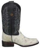 Womens Ranger Black Cowboy Boots Cow Hair Leather - Square Toe
