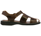 Mens #445 Brown Authentic Mexican Huaraches - Closed Toe