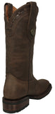 Womens Cassidy Brown Western Boots Leather Rubber Sole - Square Toe