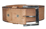 Tan #485 Western Cowboy Belt Wide Leather - Removable Buckle