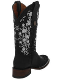 Womens Bailey Black Western Boots Leather - Square Toe