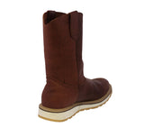 Mens Cognac Work Boots Real Leather Oil Resistant Pull On - #700W